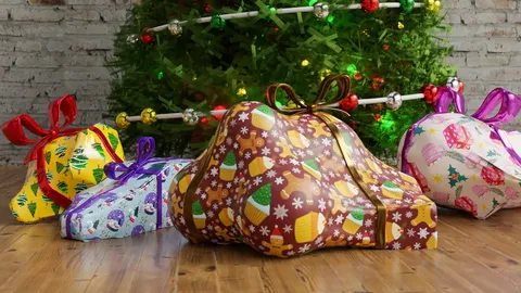 Gift Wrapper - Blender geometry nodes