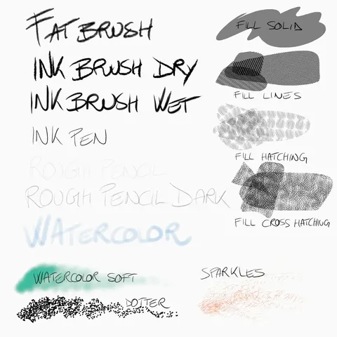 Grease Pencil Brush Pack - Blender sculpting brushes