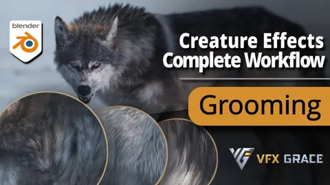 Animal Hair Grooming Tutorial - Blender tutorials & courses