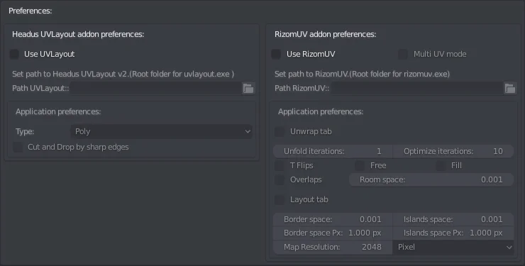 UVLayout and RizomUV Bridge screenshot 3