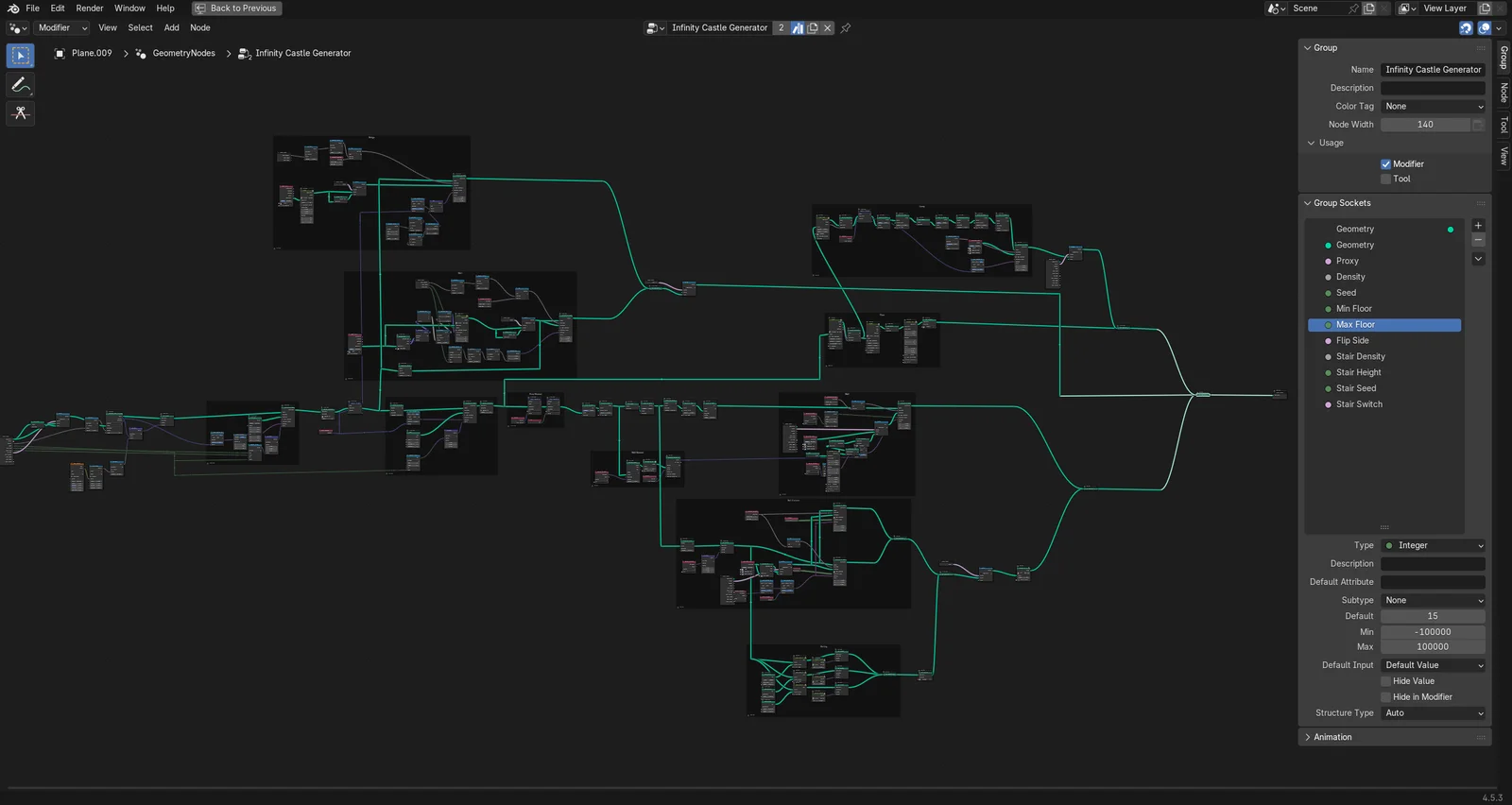 Infinity Castle Node Generator screenshot 5