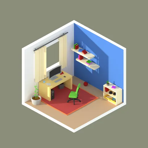 Isometric Room Modeling - Blender tutorials & courses