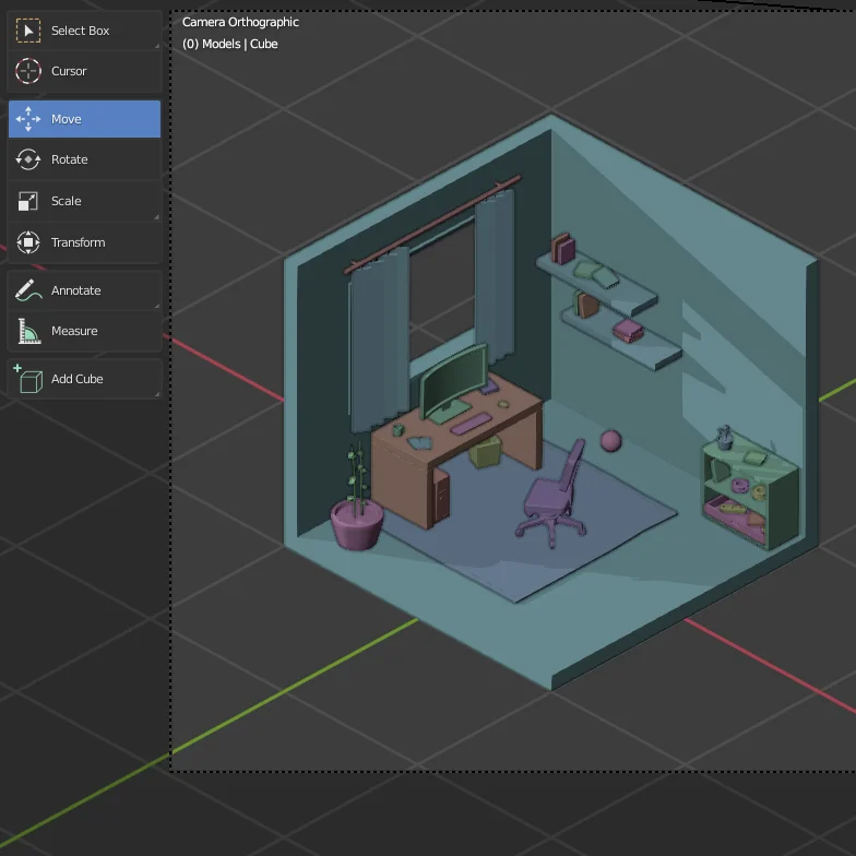 Isometric Room Modeling screenshot 2