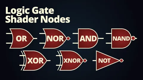 Logic Gate Shader Nodes - Blender shaders