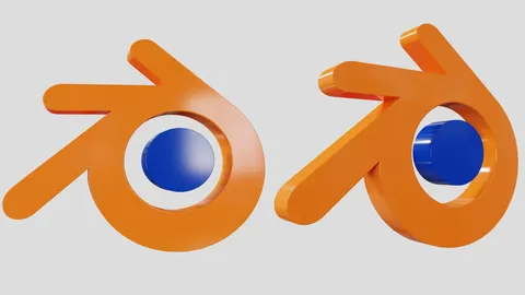 Blender Logo Model - Blender 3d models