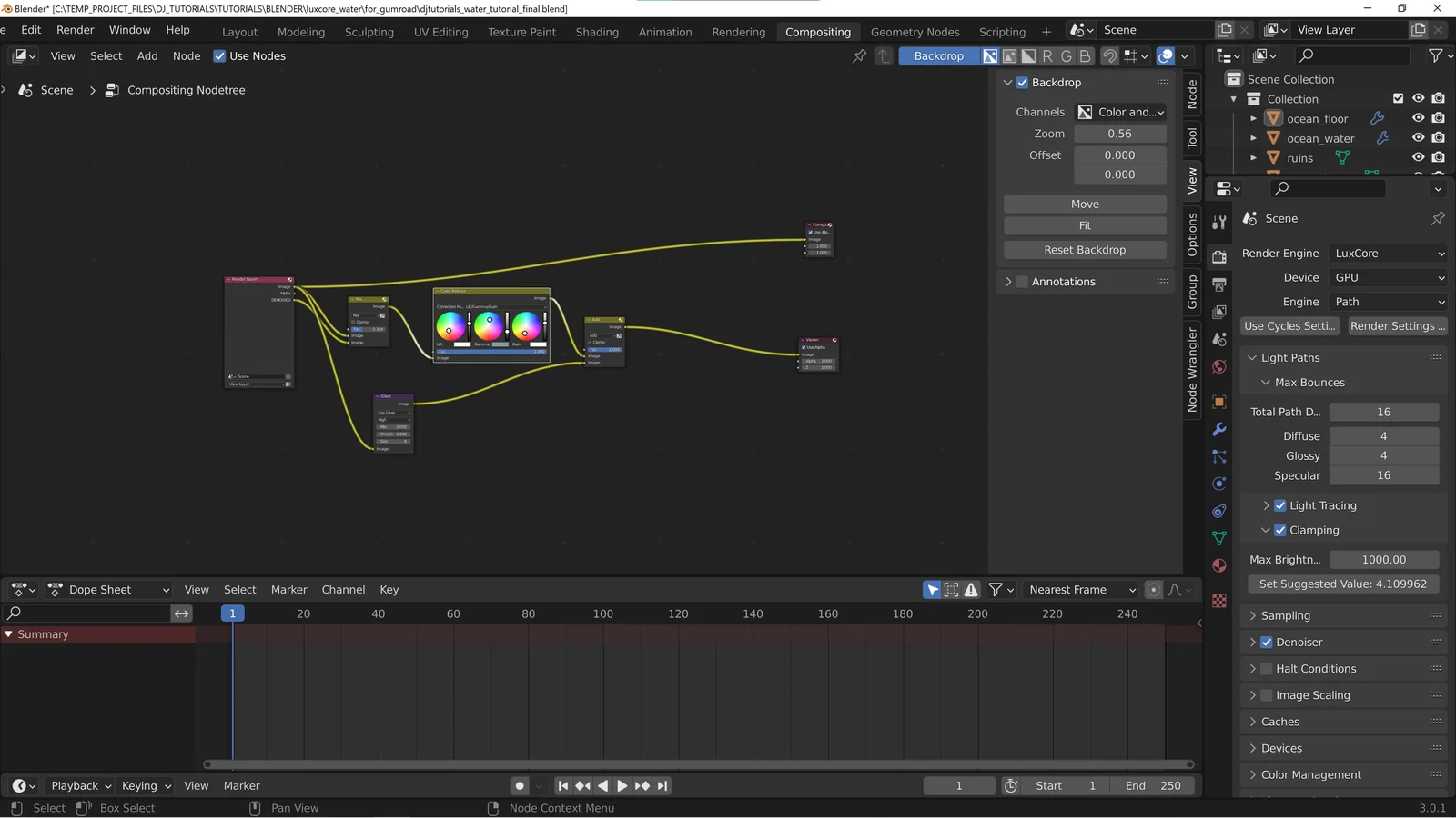 LuxCore Underwater Scene screenshot 3