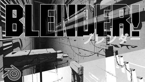 Manga Style Animation Project Files - Blender tutorials & courses