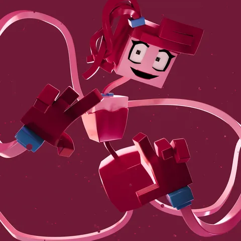 Minecraft Mommy Long Legs Rig - Blender 3d models