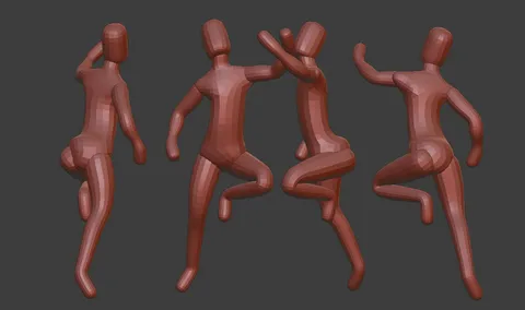 Skin Modifier Female Base - Blender 3d models