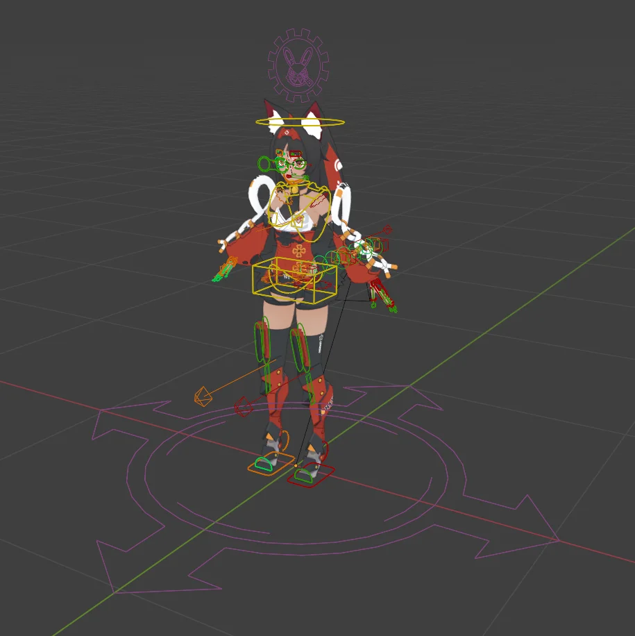 Nekomata Animation Rig screenshot 2