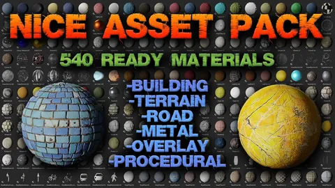 Nice Asset Pack 500 - Blender shaders