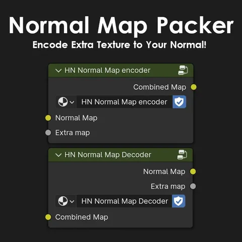 Normal Map Packer - Blender shaders