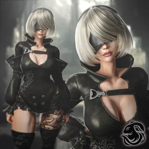 2B Particle Hair - Blender 3d models