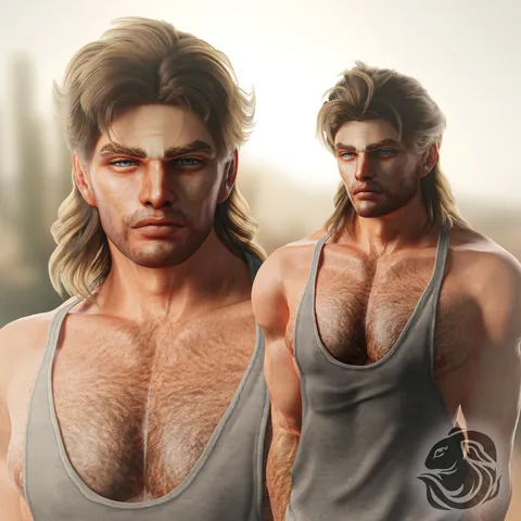 Adam Particle Hair - Blender 3d models