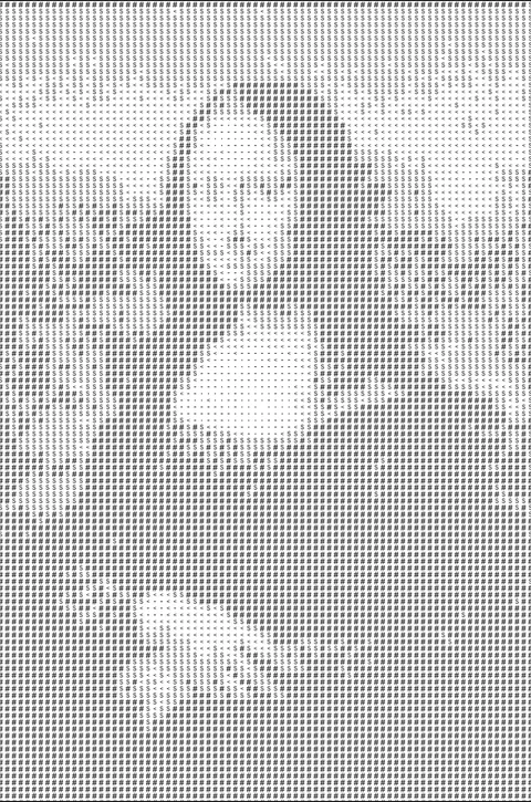 Procedural ASCII Art - Blender shaders