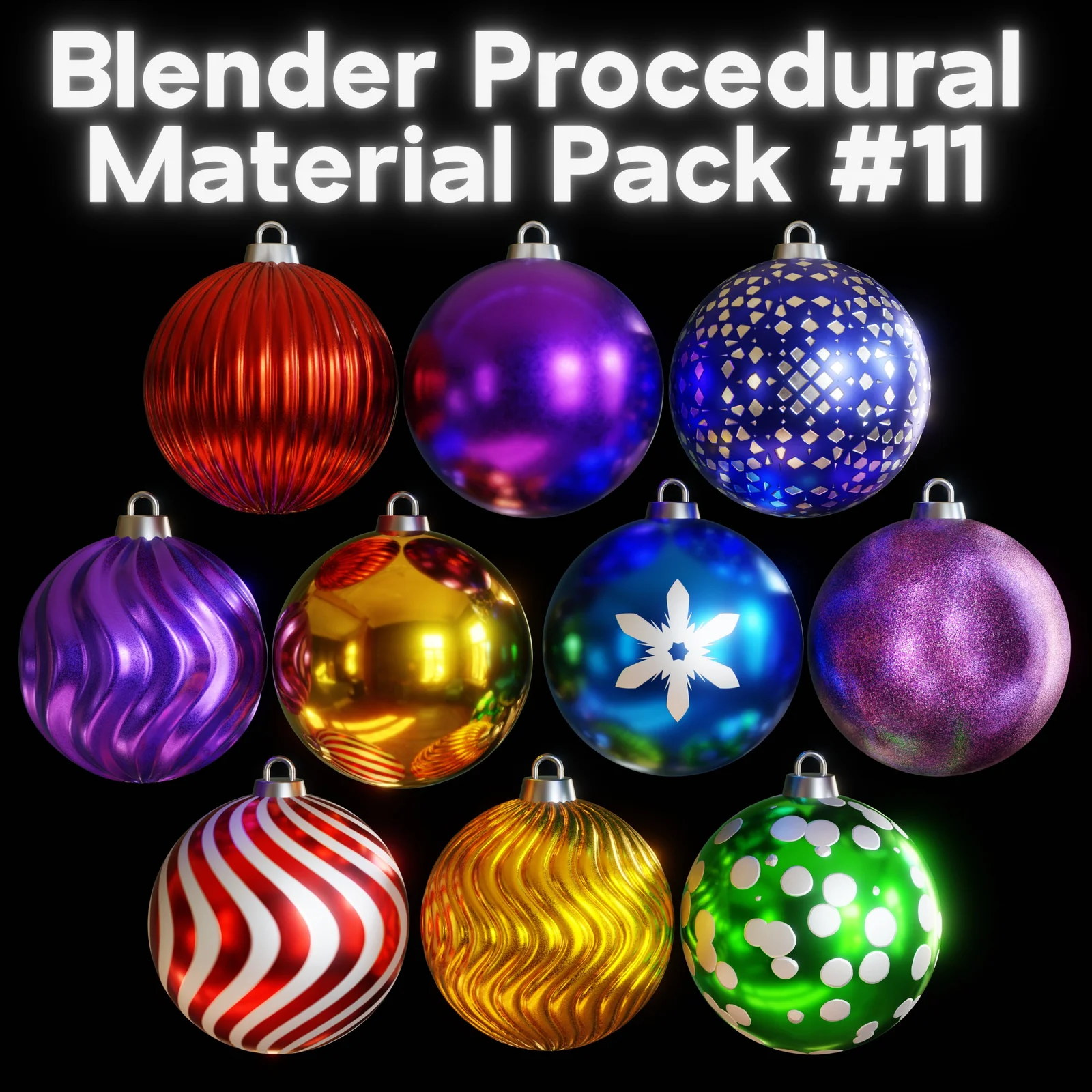Procedural Christmas Ornaments screenshot 4