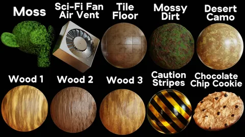 Procedural Material Pack 13 - Blender shaders