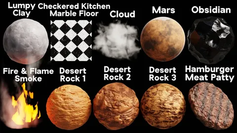 Procedural Material Pack 15 - Blender shaders