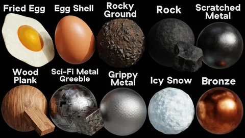 Procedural Material Pack 18 - Blender shaders