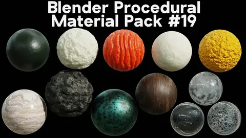 Procedural Material Pack 19 - Blender shaders