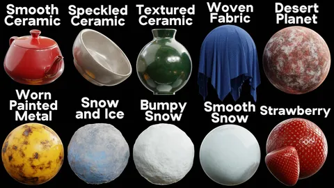 Procedural Material Pack 23 - Blender shaders