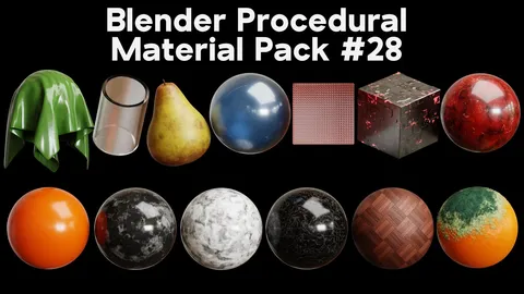 Procedural Material Pack 28 - Blender shaders