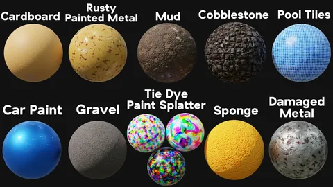 Procedural Material Pack 4 - Blender shaders