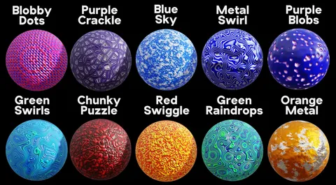 Procedural Material Pack #6 - Blender shaders