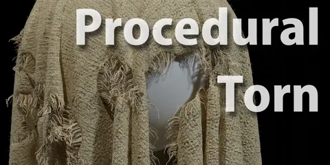 Procedural Torn - Blender geometry nodes