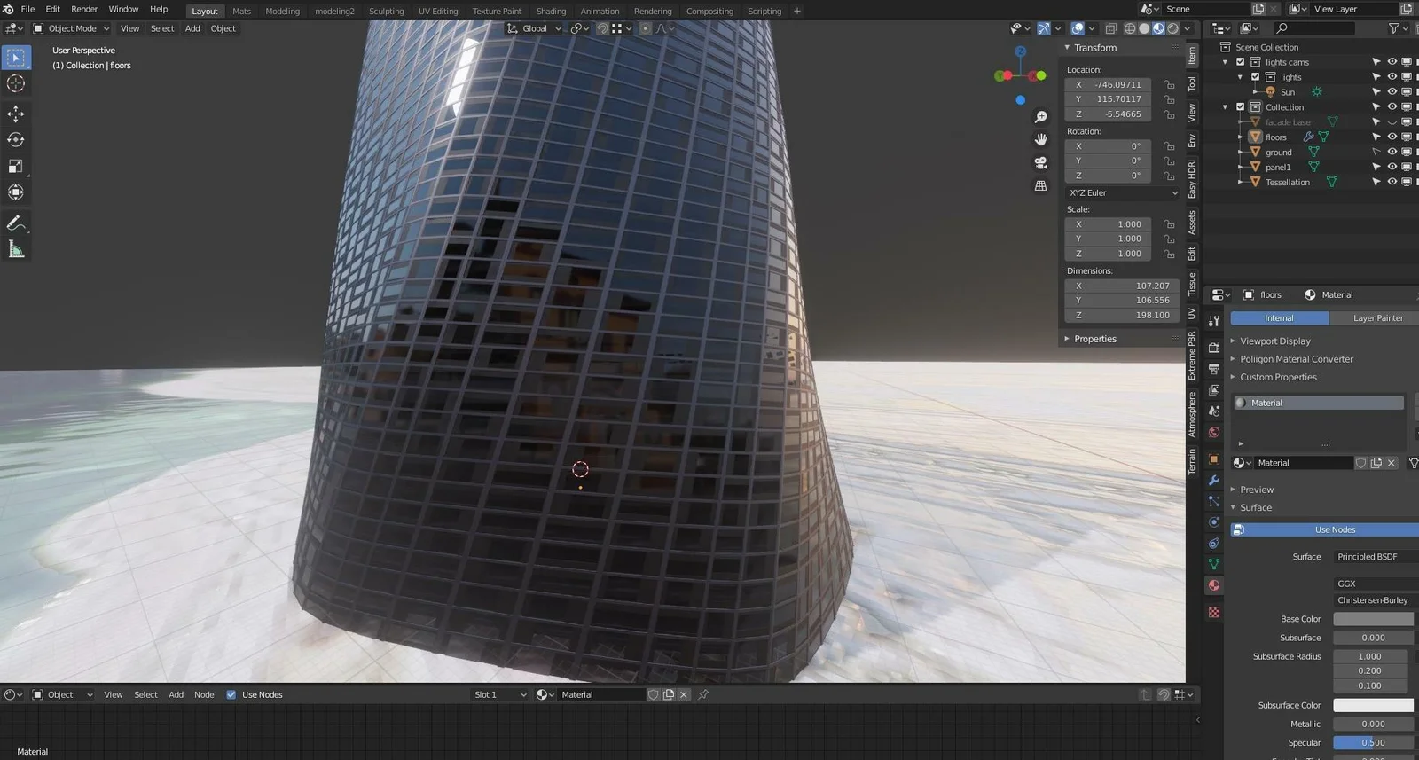 Procedural Tower 01 screenshot 2