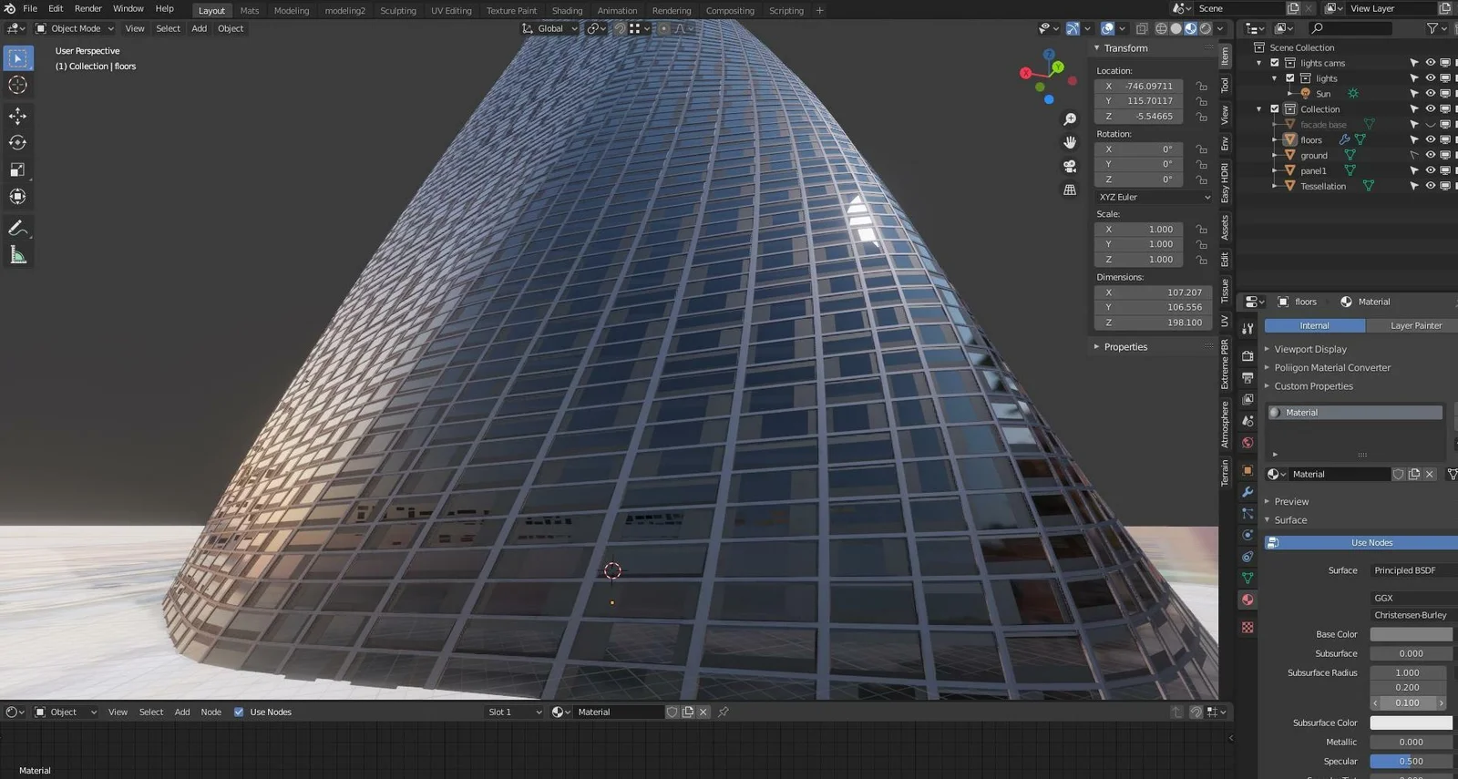 Procedural Tower 01 screenshot 4