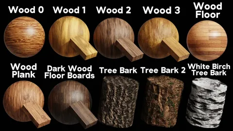 Procedural Wood Material Pack - Blender shaders