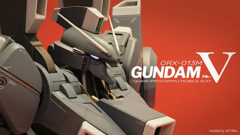ORX-013M Gundam Mk-V - Blender 3d models