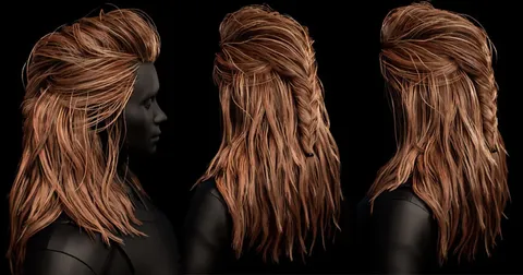 Real Time Game Ready Hair Creation - Blender tutorials & courses