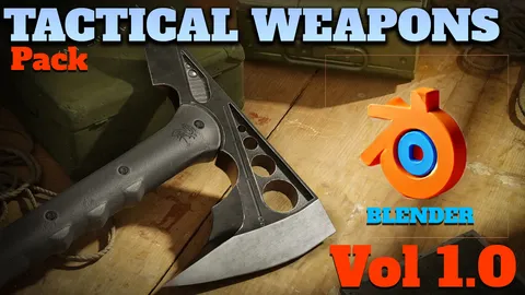 Realistic Tactical Weapon Pack Vol. 01 - Blender 3d models