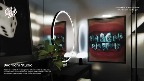 Bedroom Studio - Blender scenes