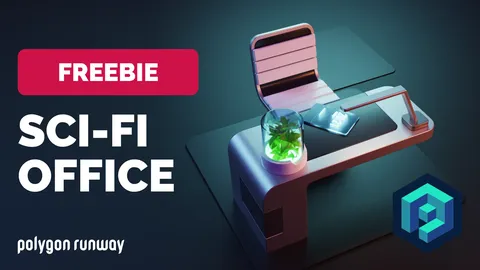 Sci-Fi Office Scene - Blender scenes