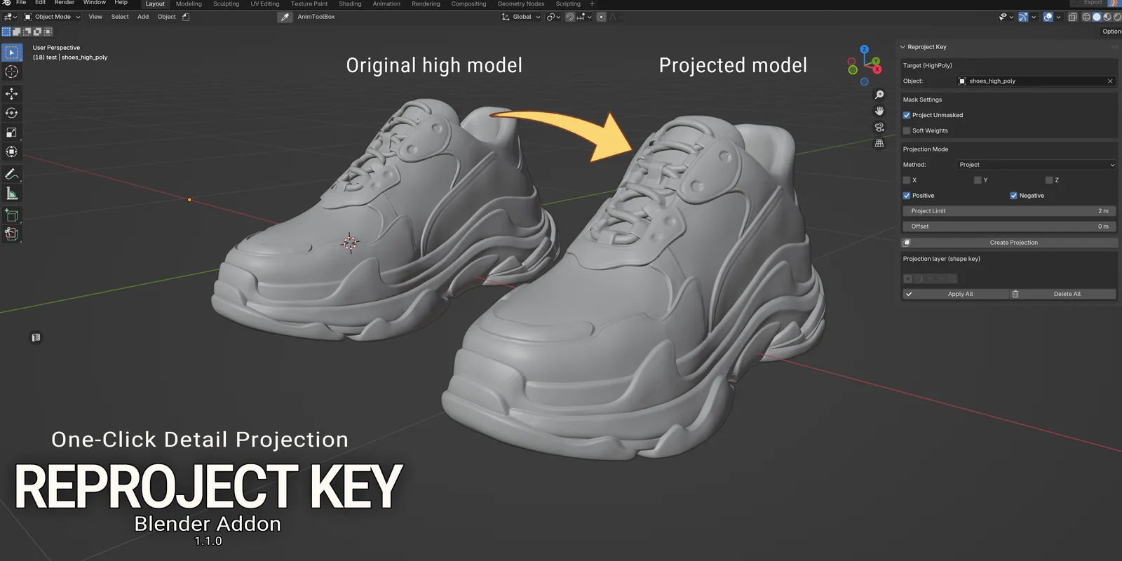 Reproject Key screenshot 3