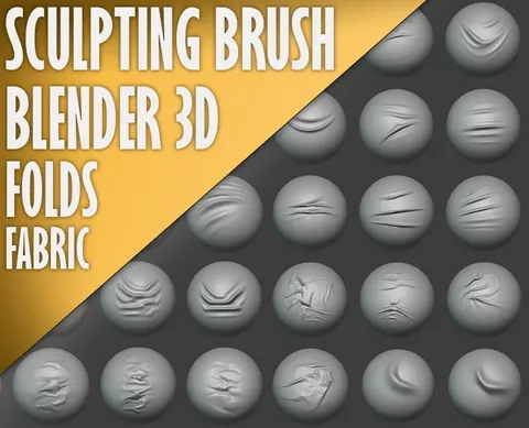 Folds Sculpt Brushes - Blender sculpting brushes