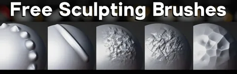 Custom Sculpting Brushes - Blender sculpting brushes