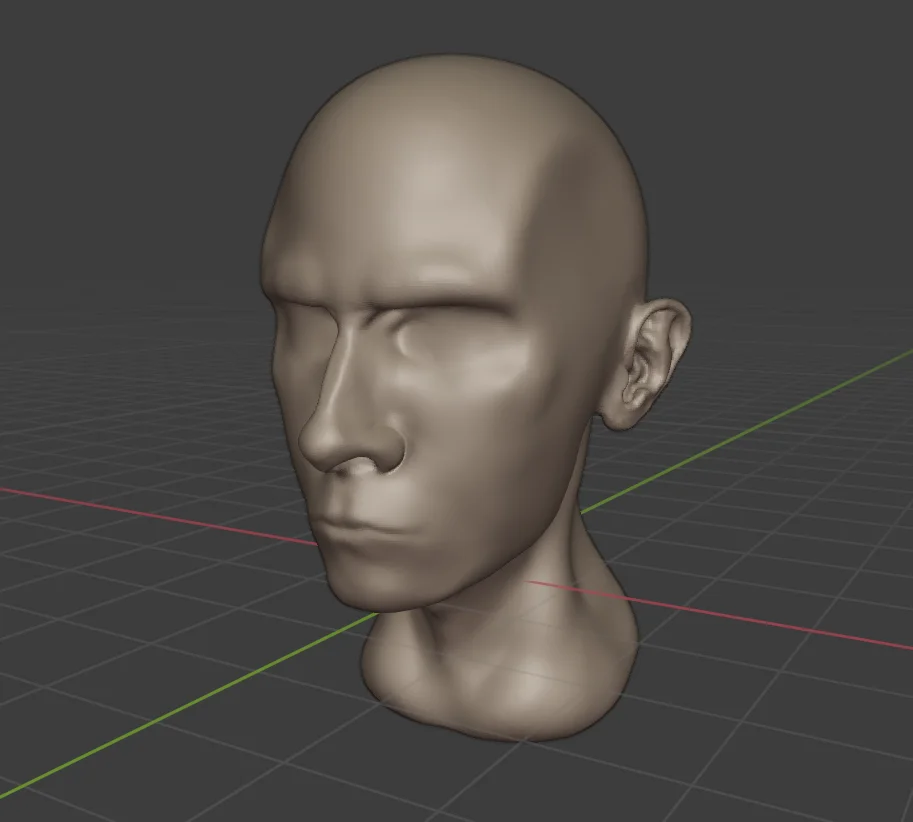 Sculpting Head Base Mesh screenshot 3