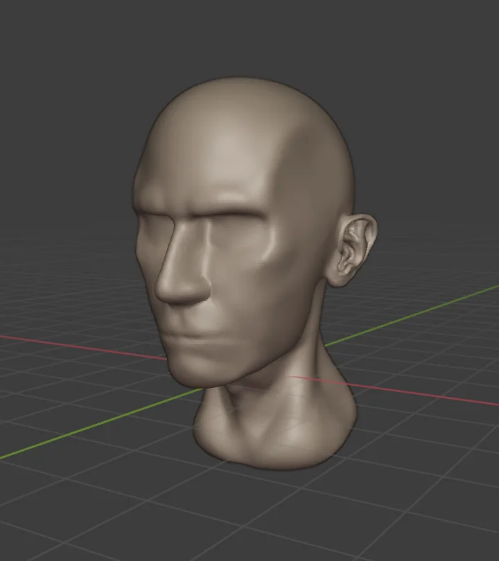 Sculpting Head Base Mesh screenshot 4