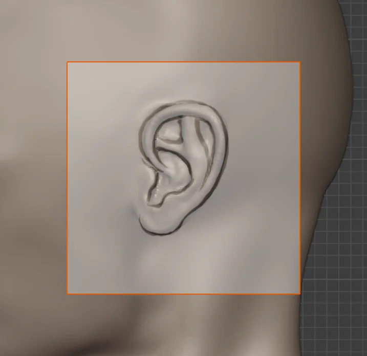 Sculpting Head Base Mesh screenshot 6