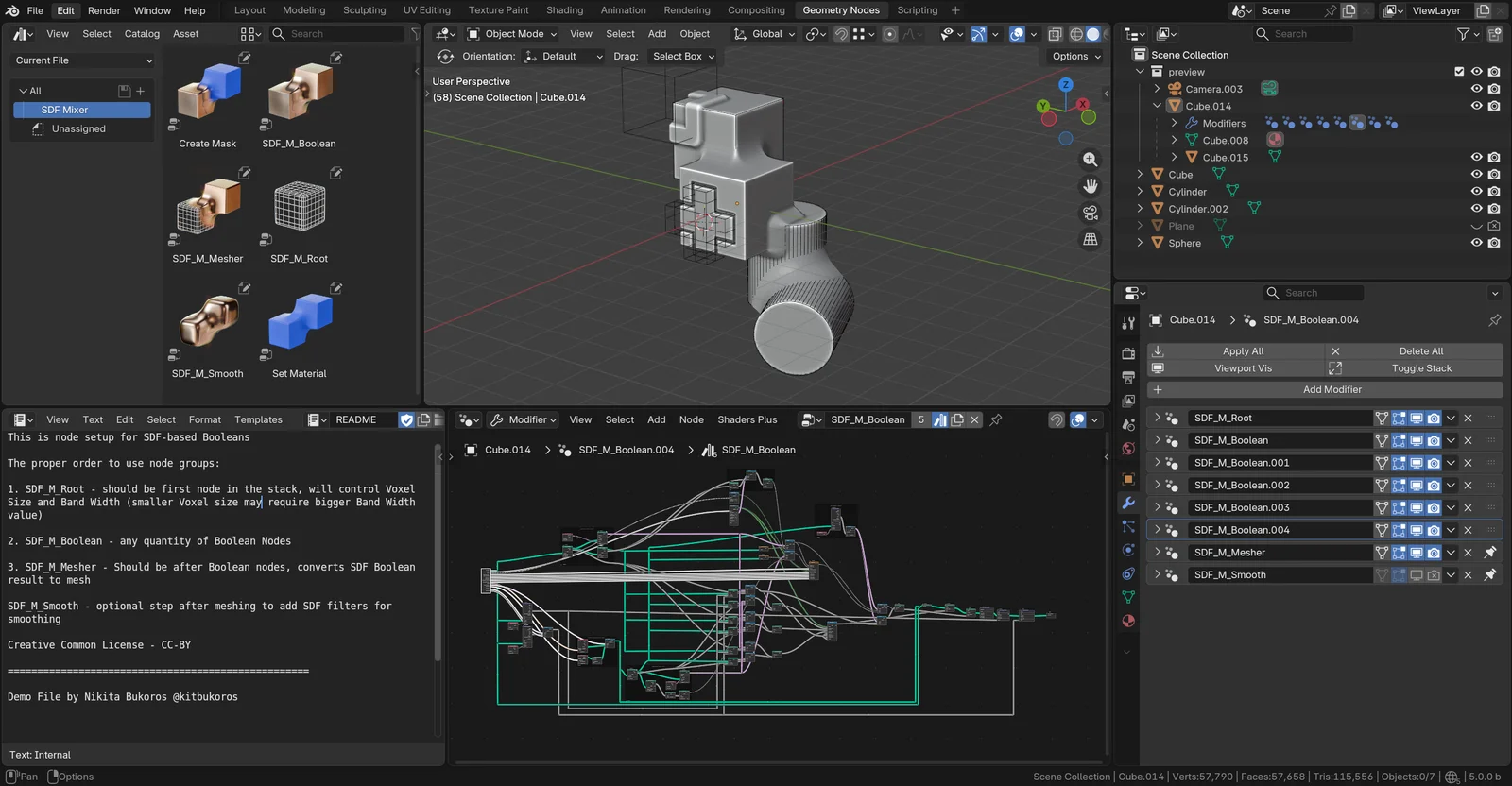 SDF Boolean Mixer screenshot 3