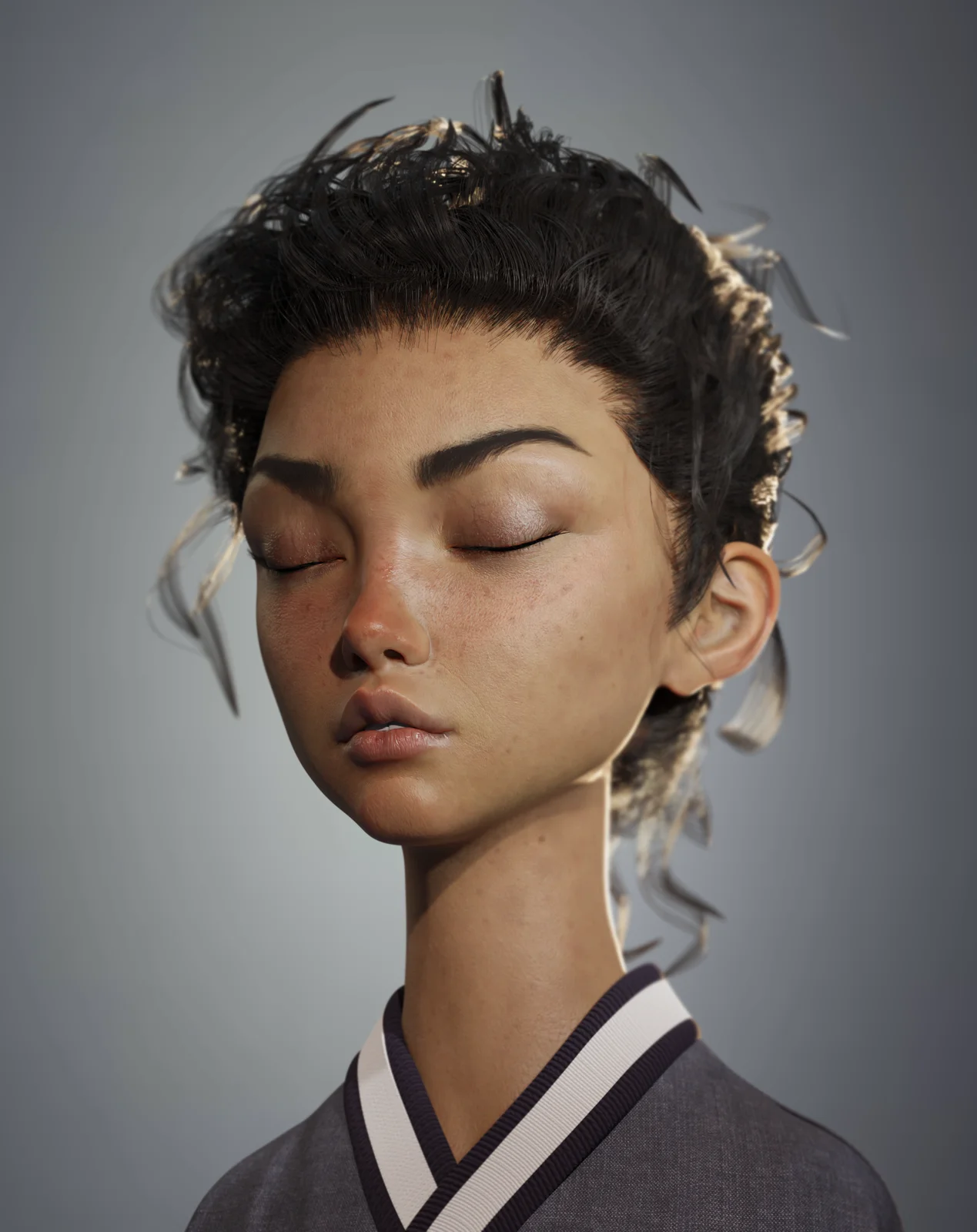 Semi-Realistic Portrait Modeling screenshot 3