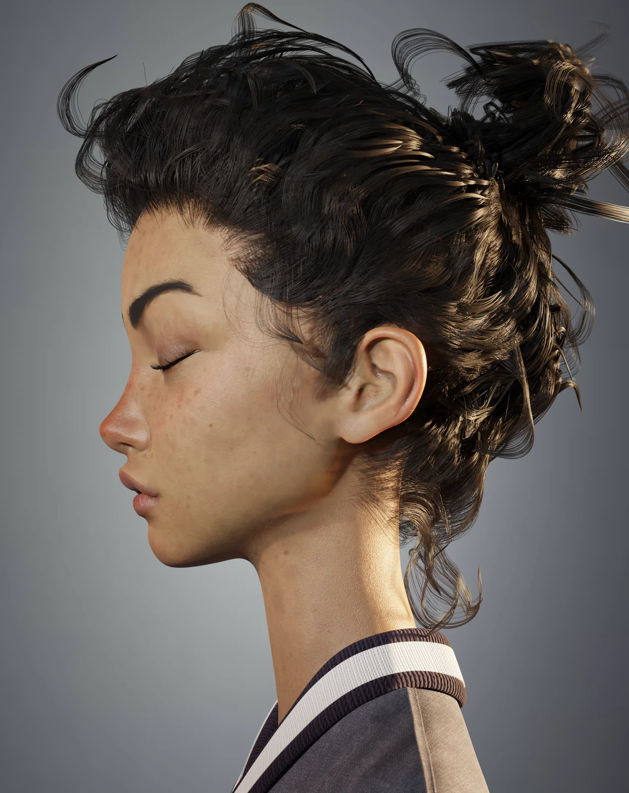 Semi-Realistic Portrait Modeling screenshot 6