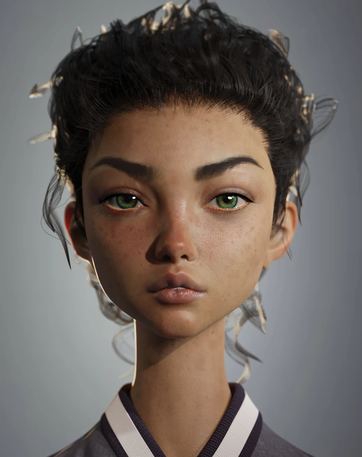 Semi-Realistic Portrait Modeling screenshot 7