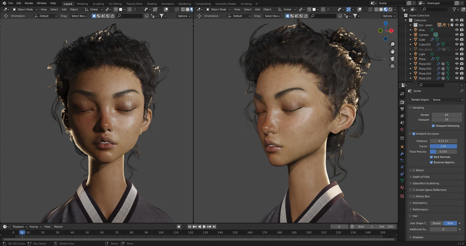 Semi-Realistic Portrait Modeling screenshot 8