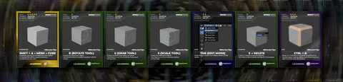 Blender Skill Cards - Blender tutorials & courses