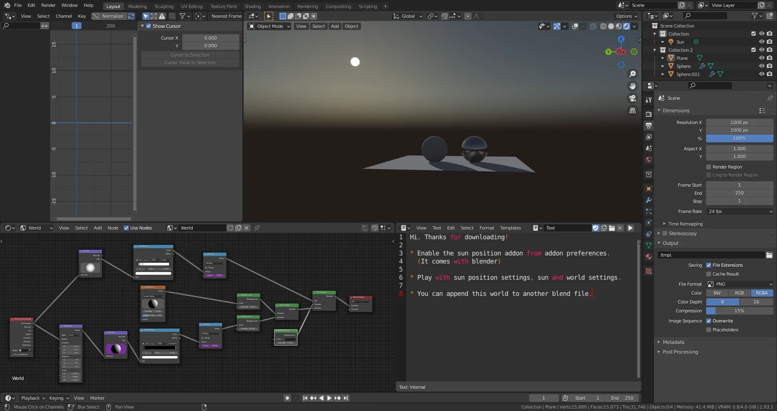 Sky Texture Node Setup screenshot 2